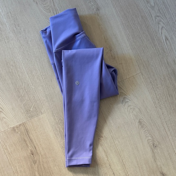 Lululemon Athletica Wunder Train High Rise 25” Size 4 Dusty Lilac Leggings - Picture 6 of 9